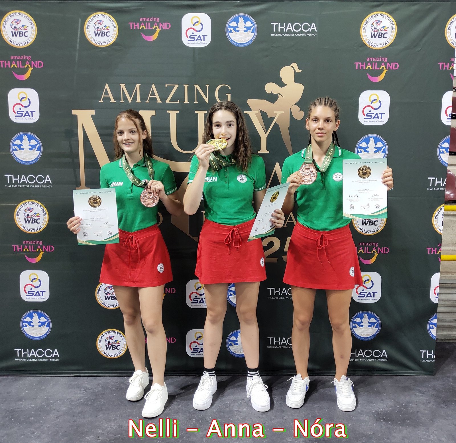 Magyar érmes versenyzők – WBC Amazing MuayThai World Festival 2025